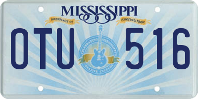 MS license plate OTU516
