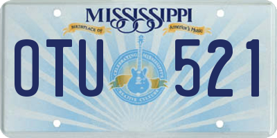 MS license plate OTU521
