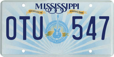 MS license plate OTU547