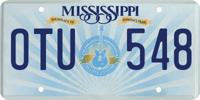 MS license plate OTU548