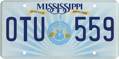 MS license plate OTU559