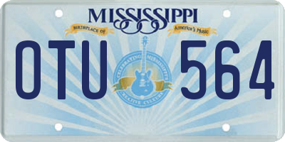 MS license plate OTU564