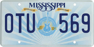 MS license plate OTU569