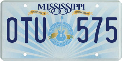 MS license plate OTU575