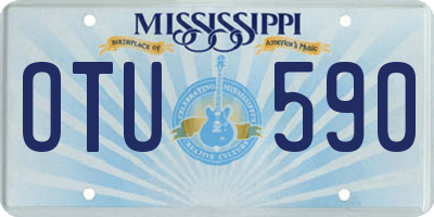 MS license plate OTU590