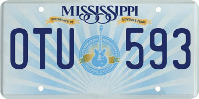 MS license plate OTU593