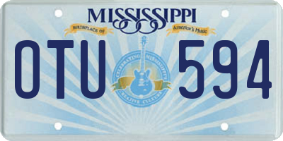 MS license plate OTU594