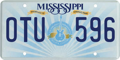 MS license plate OTU596