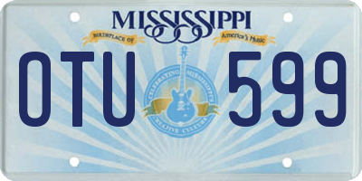 MS license plate OTU599