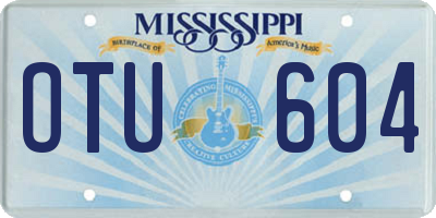 MS license plate OTU604