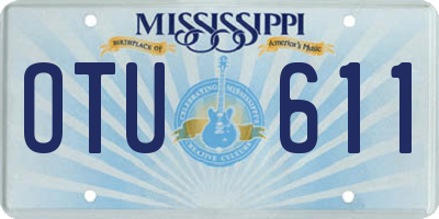 MS license plate OTU611