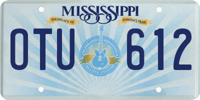 MS license plate OTU612