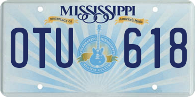 MS license plate OTU618