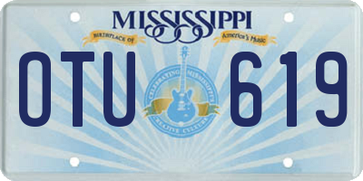 MS license plate OTU619