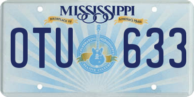 MS license plate OTU633