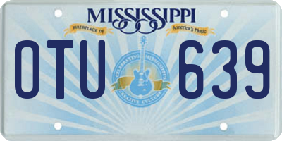 MS license plate OTU639
