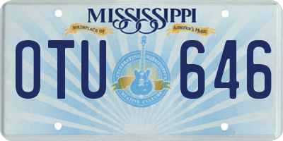 MS license plate OTU646