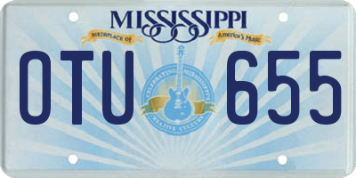 MS license plate OTU655