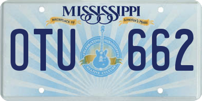 MS license plate OTU662