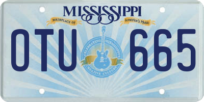 MS license plate OTU665