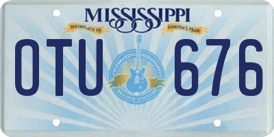 MS license plate OTU676