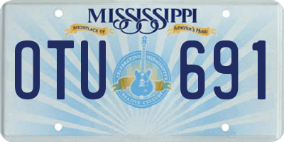 MS license plate OTU691