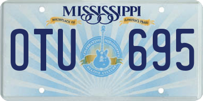MS license plate OTU695