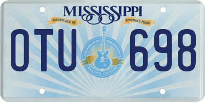 MS license plate OTU698