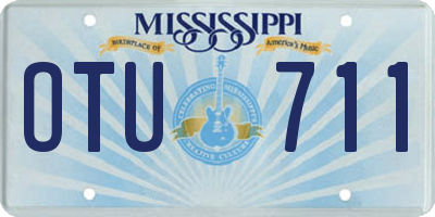 MS license plate OTU711