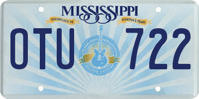MS license plate OTU722
