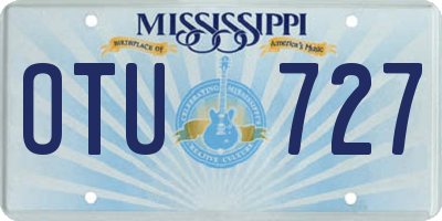 MS license plate OTU727