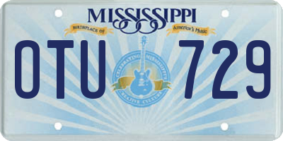 MS license plate OTU729