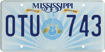 MS license plate OTU743