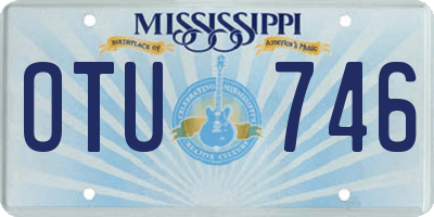 MS license plate OTU746