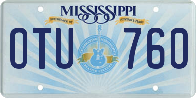 MS license plate OTU760
