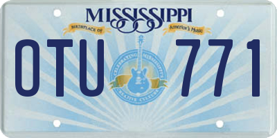 MS license plate OTU771