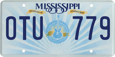 MS license plate OTU779