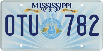 MS license plate OTU782