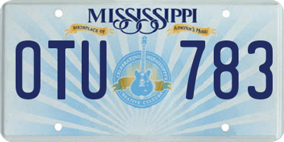 MS license plate OTU783