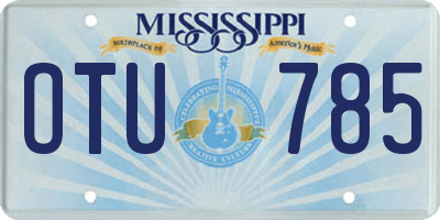 MS license plate OTU785