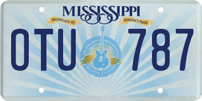 MS license plate OTU787