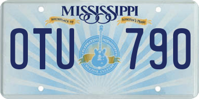 MS license plate OTU790