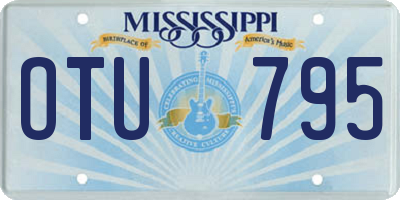 MS license plate OTU795