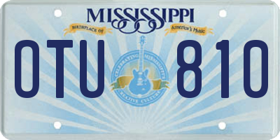 MS license plate OTU810