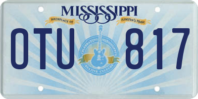 MS license plate OTU817