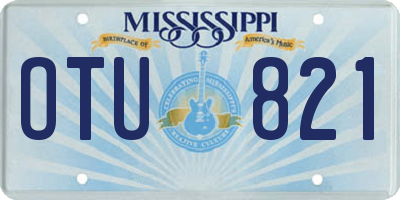 MS license plate OTU821