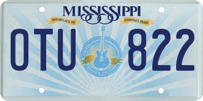 MS license plate OTU822