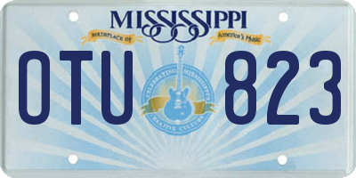 MS license plate OTU823
