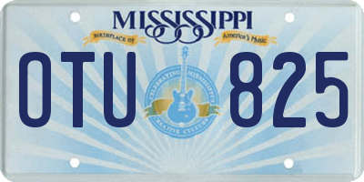 MS license plate OTU825