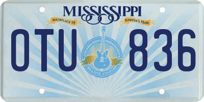 MS license plate OTU836